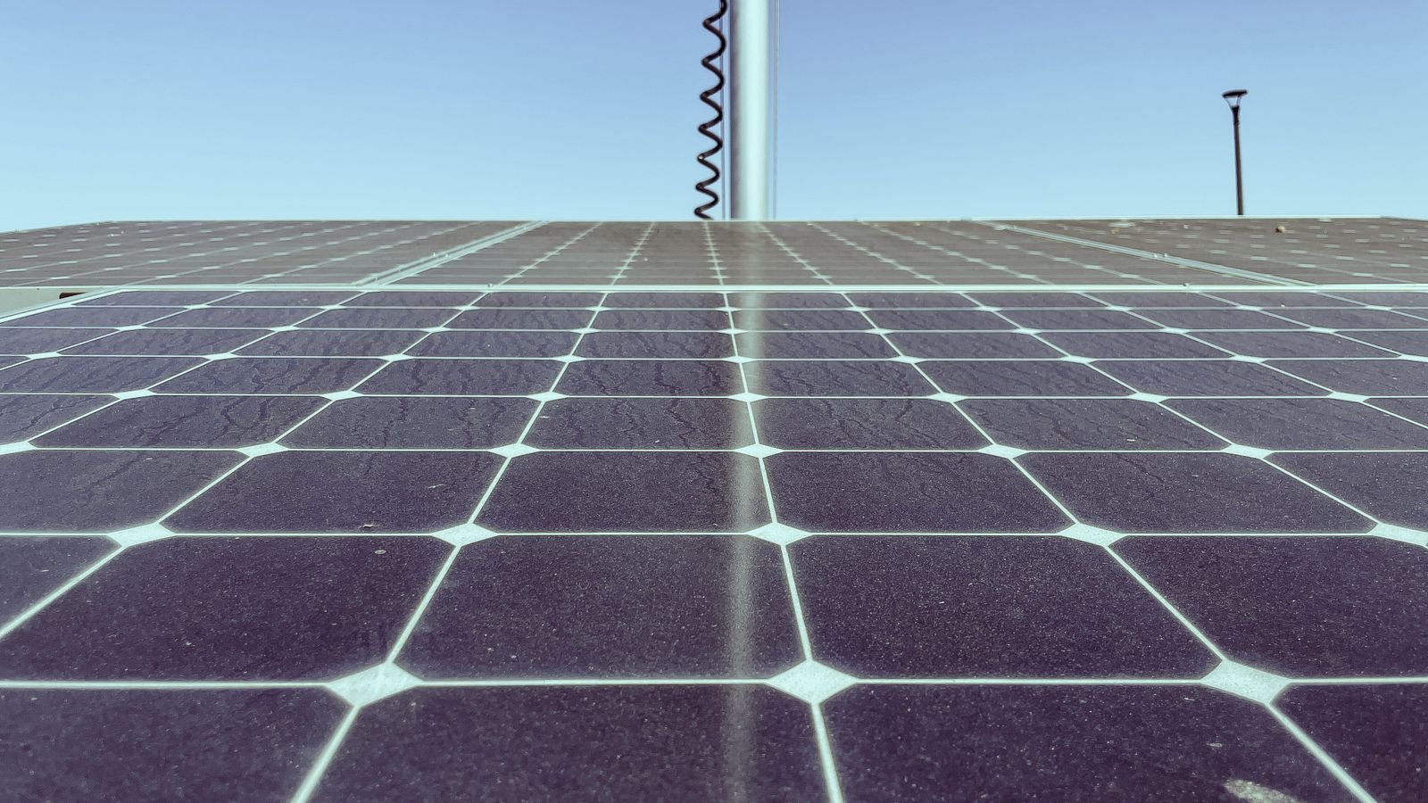 Rooftop solar array on a suburban home